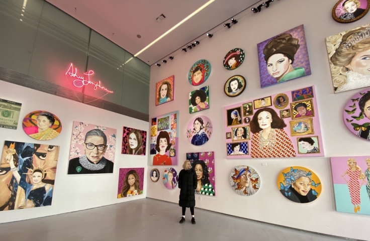 Diane von Furstenberg and Ashley Longshore's  Exhibit on Legendary Women